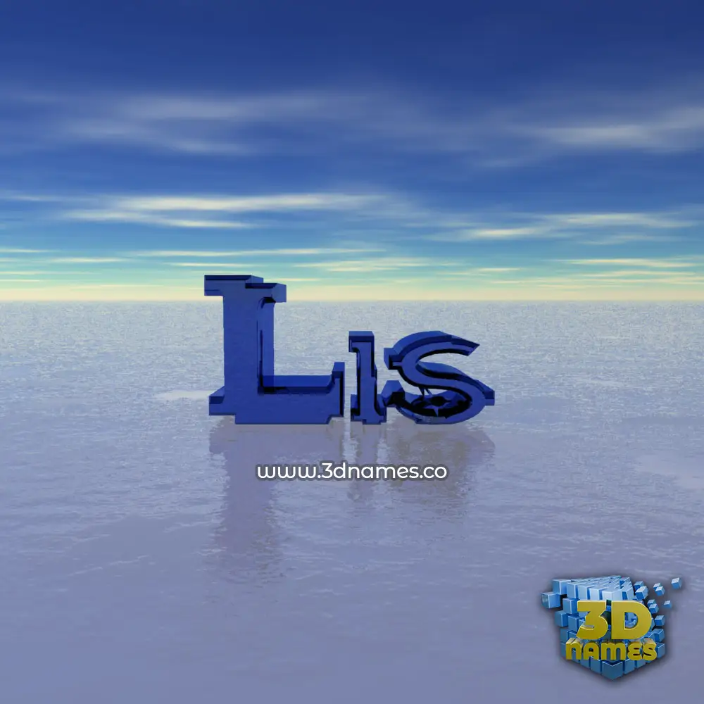 lis in Horizon style - 3D name wallpaper
