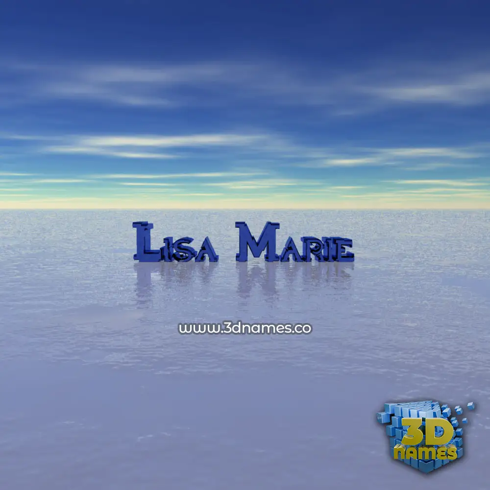 lisa marie in Horizon style - 3D name wallpaper