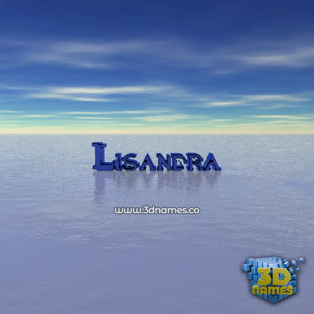 lisandra in Horizon style - 3D name wallpaper