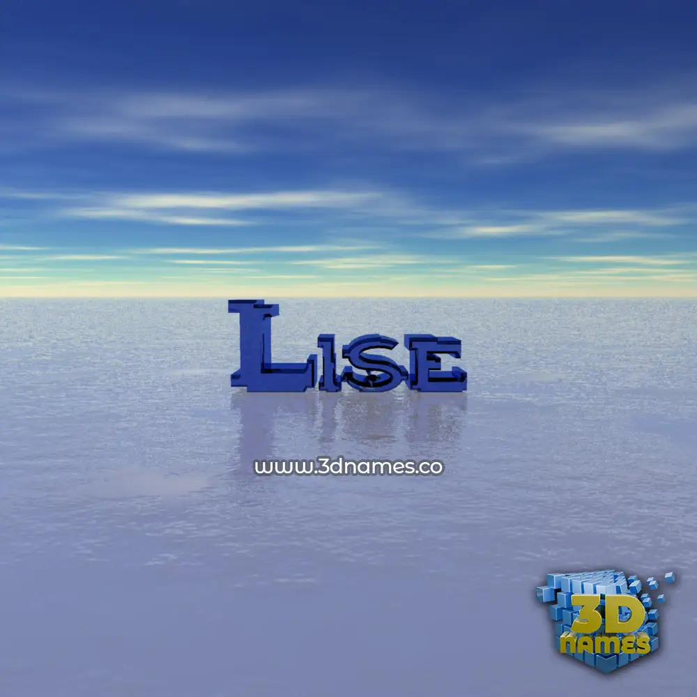 lise in Horizon style - 3D name wallpaper