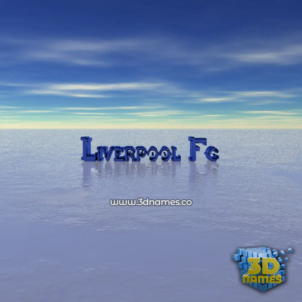 liverpool fc in Horizon style - 3D name wallpaper
