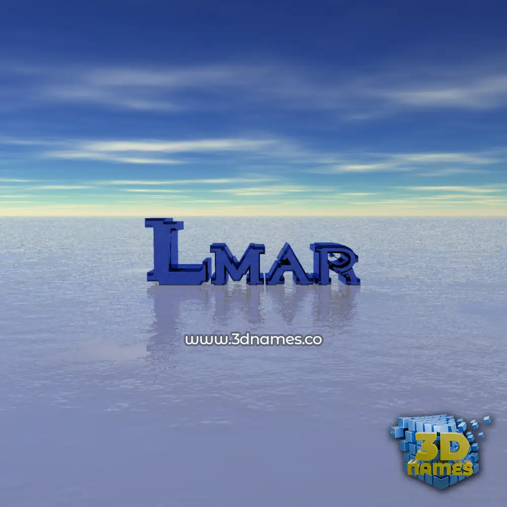 lmar in Horizon style - 3D name wallpaper