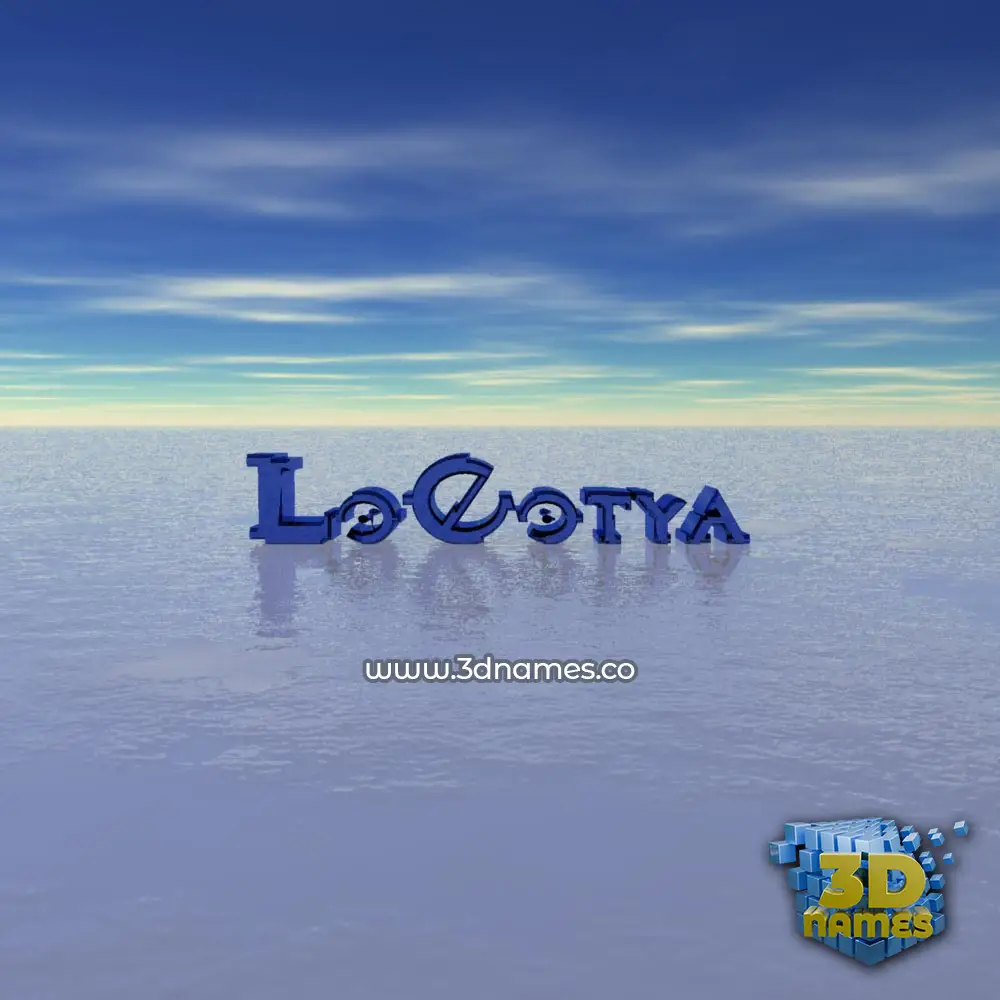 lo0otya in Horizon style - 3D name wallpaper