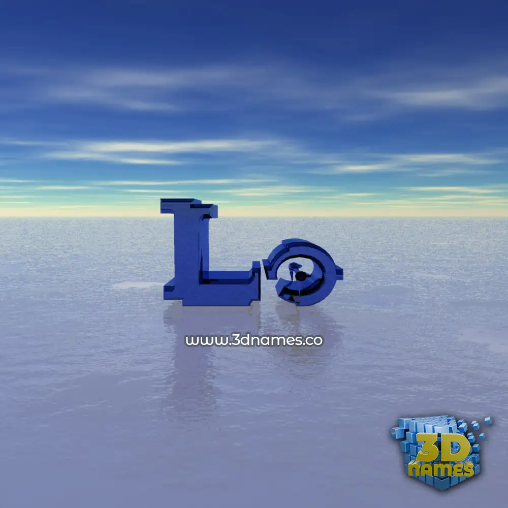 lo in Horizon style - 3D name wallpaper