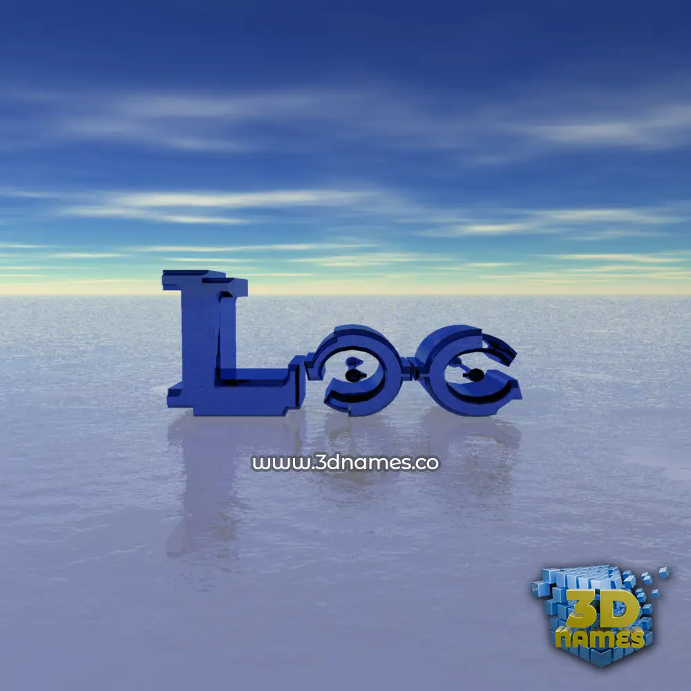 loc in Horizon style - 3D name wallpaper