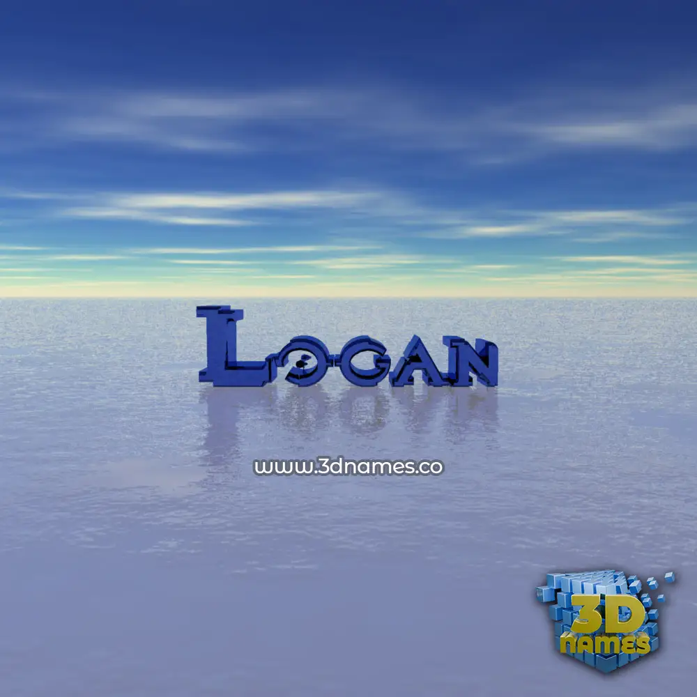 logan in Horizon style - 3D name wallpaper