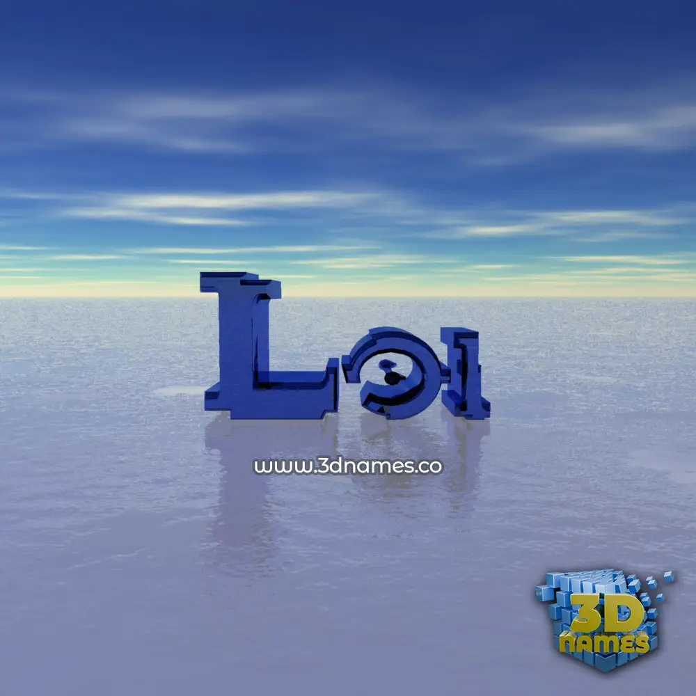 loi in Horizon style - 3D name wallpaper