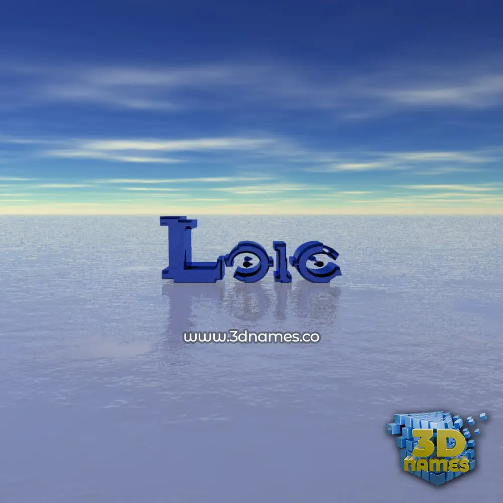 loic in Horizon style - 3D name wallpaper