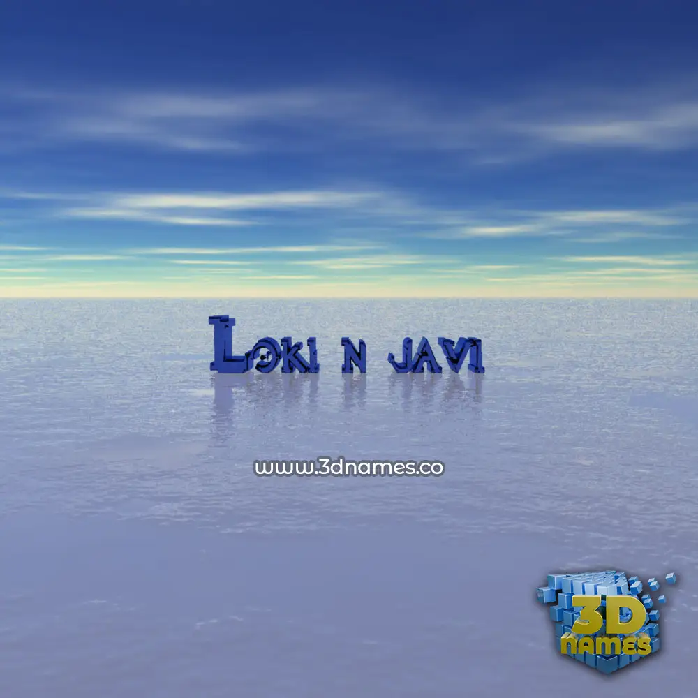 loki n javi in Horizon style - 3D name wallpaper