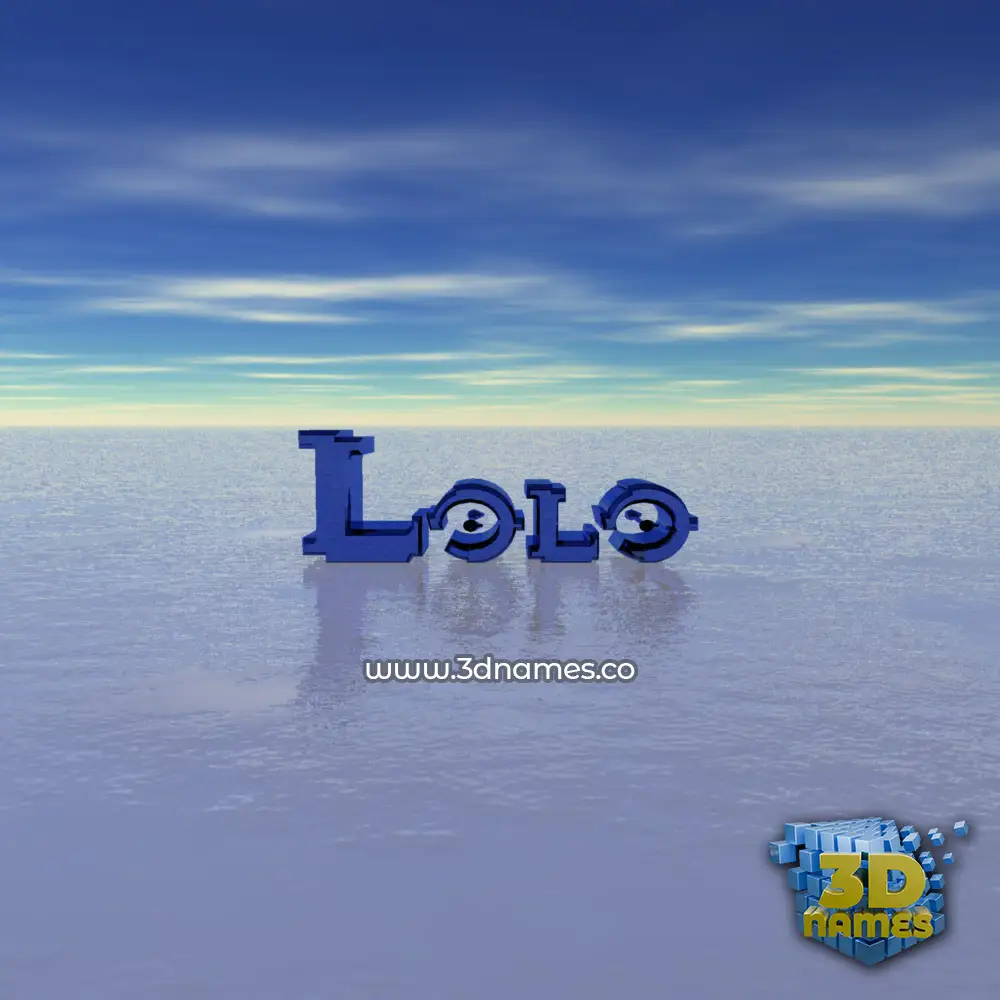 lolo in Horizon style - 3D name wallpaper