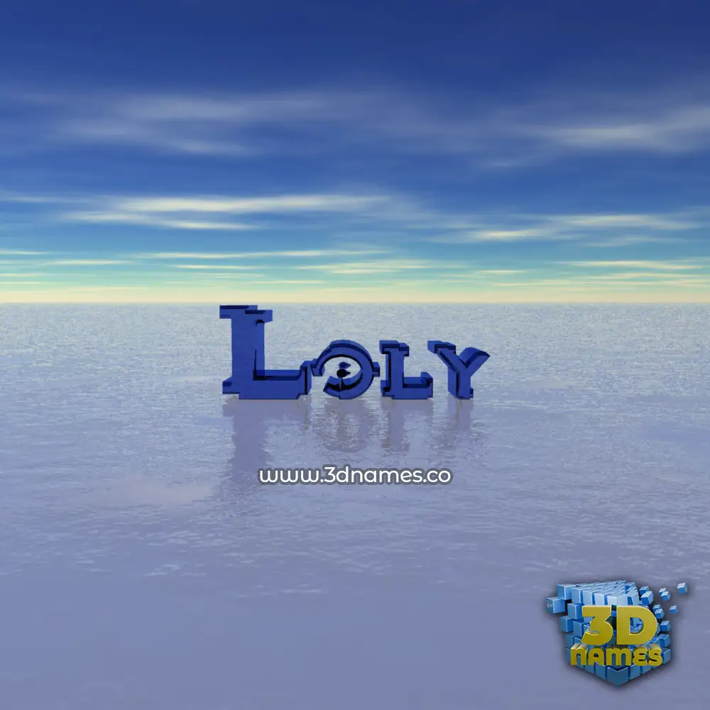 loly in Horizon style - 3D name wallpaper