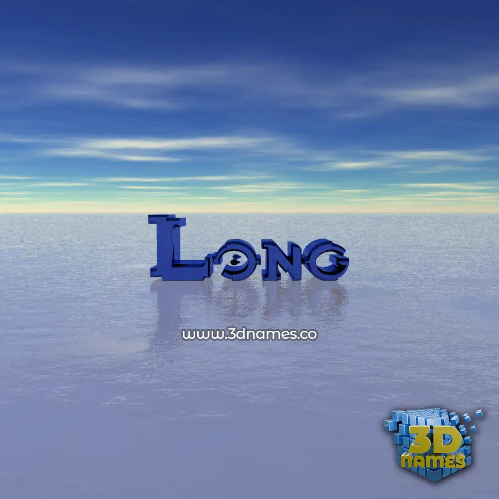 long in Horizon style - 3D name wallpaper