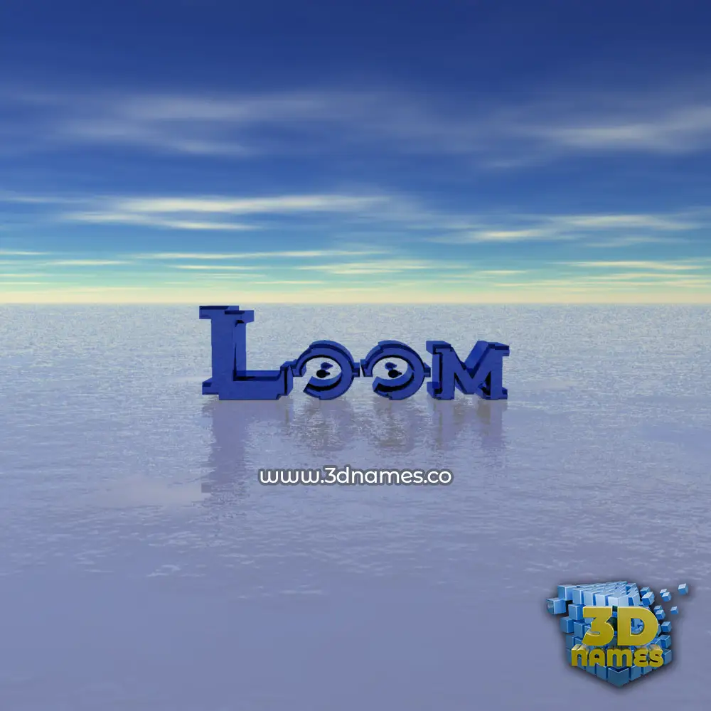 loom in Horizon style - 3D name wallpaper