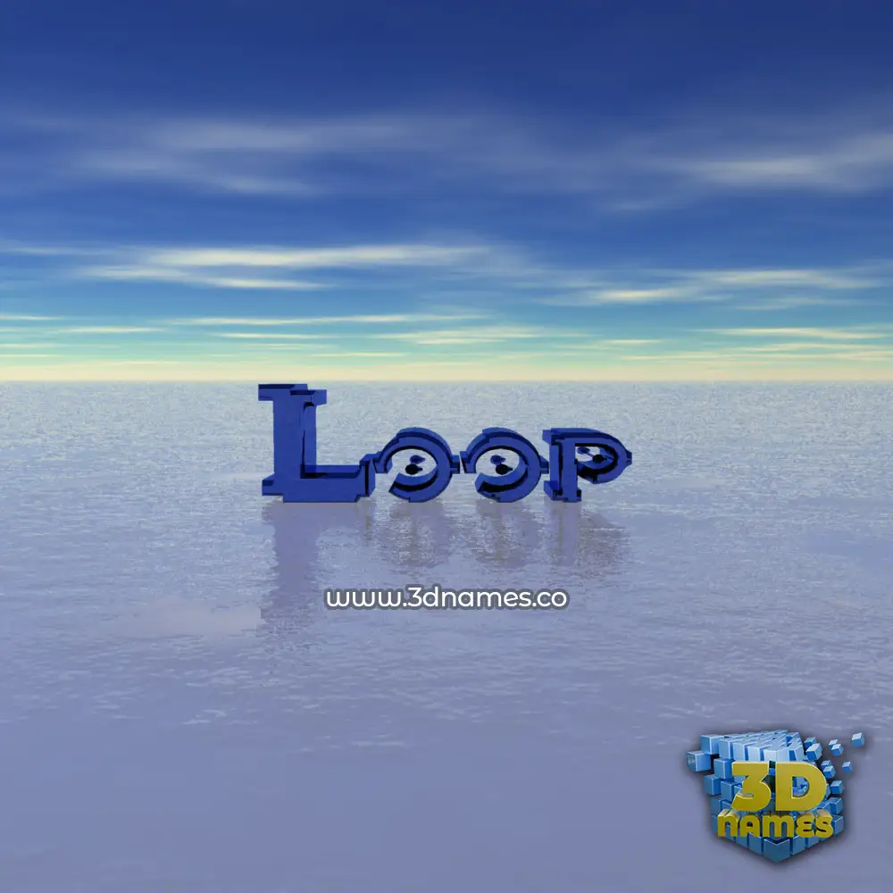 loop in Horizon style - 3D name wallpaper