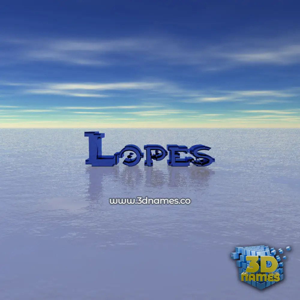 lopes in Horizon style - 3D name wallpaper