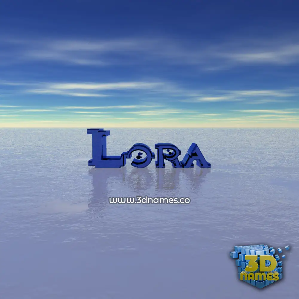 lora in Horizon style - 3D name wallpaper