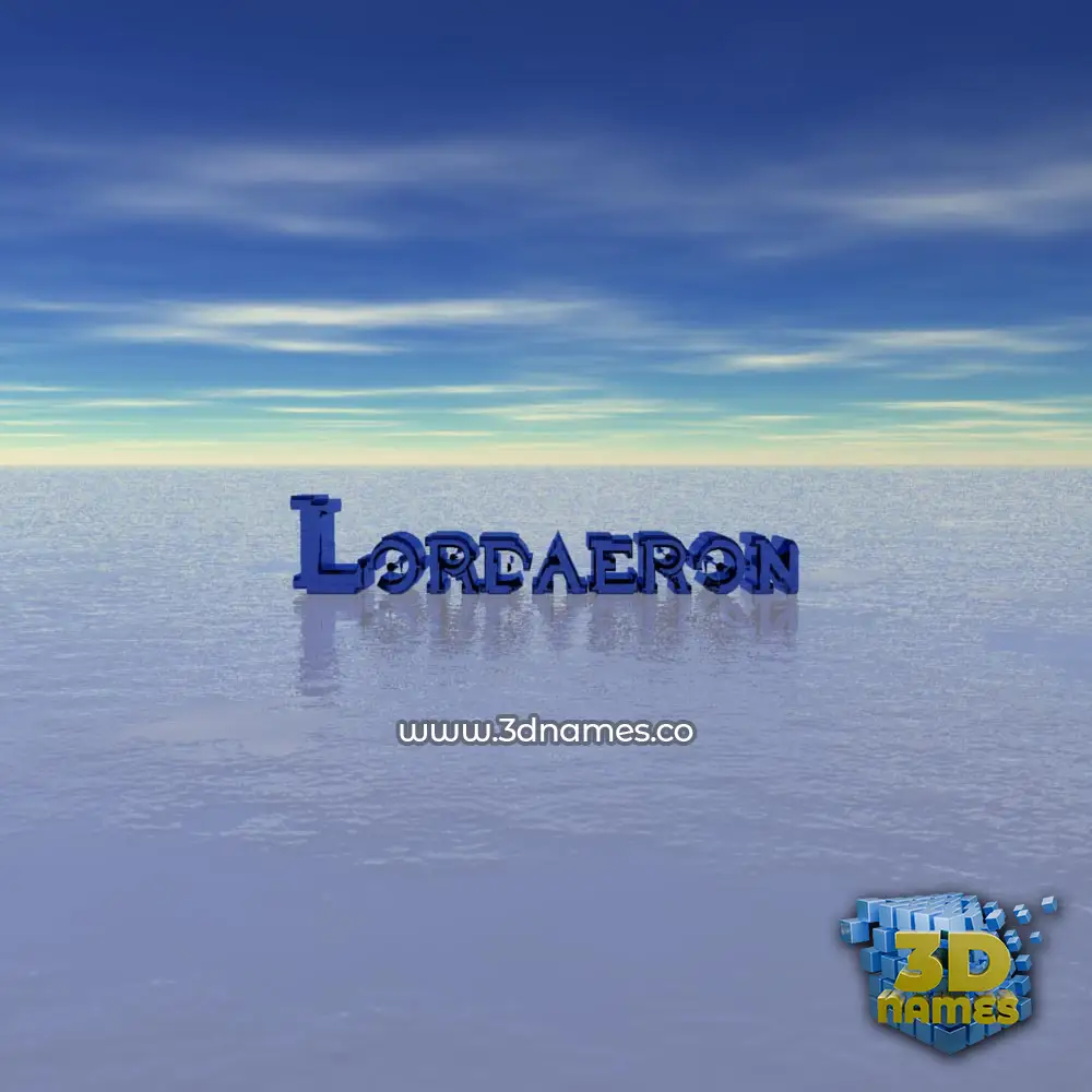 lordaeron in Horizon style - 3D name wallpaper