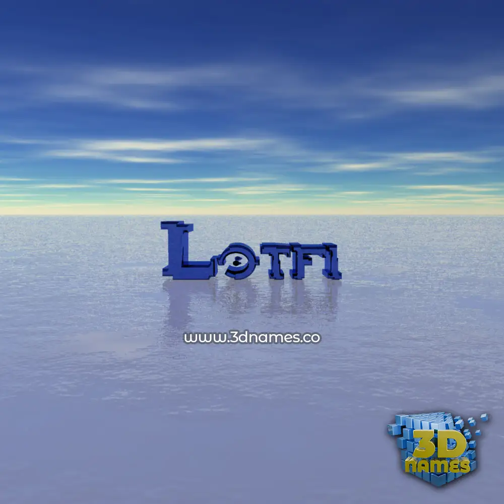 lotfi in Horizon style - 3D name wallpaper