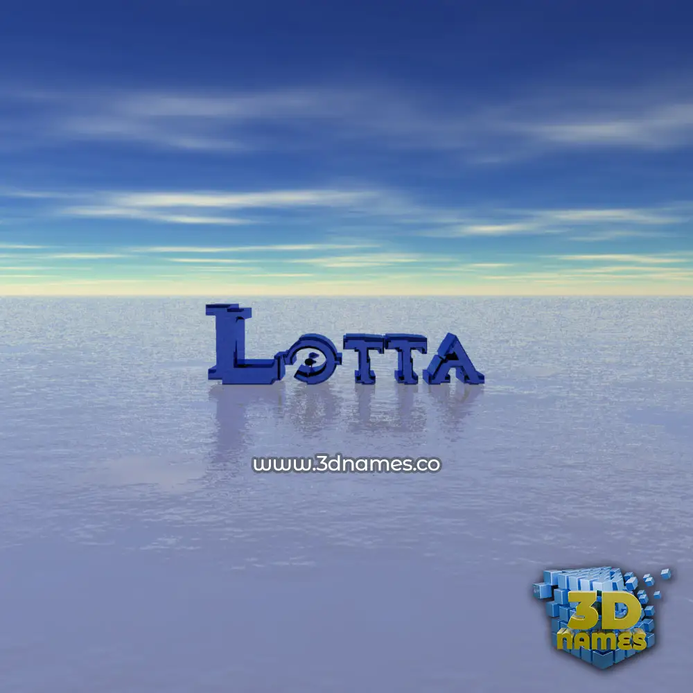 lotta in Horizon style - 3D name wallpaper