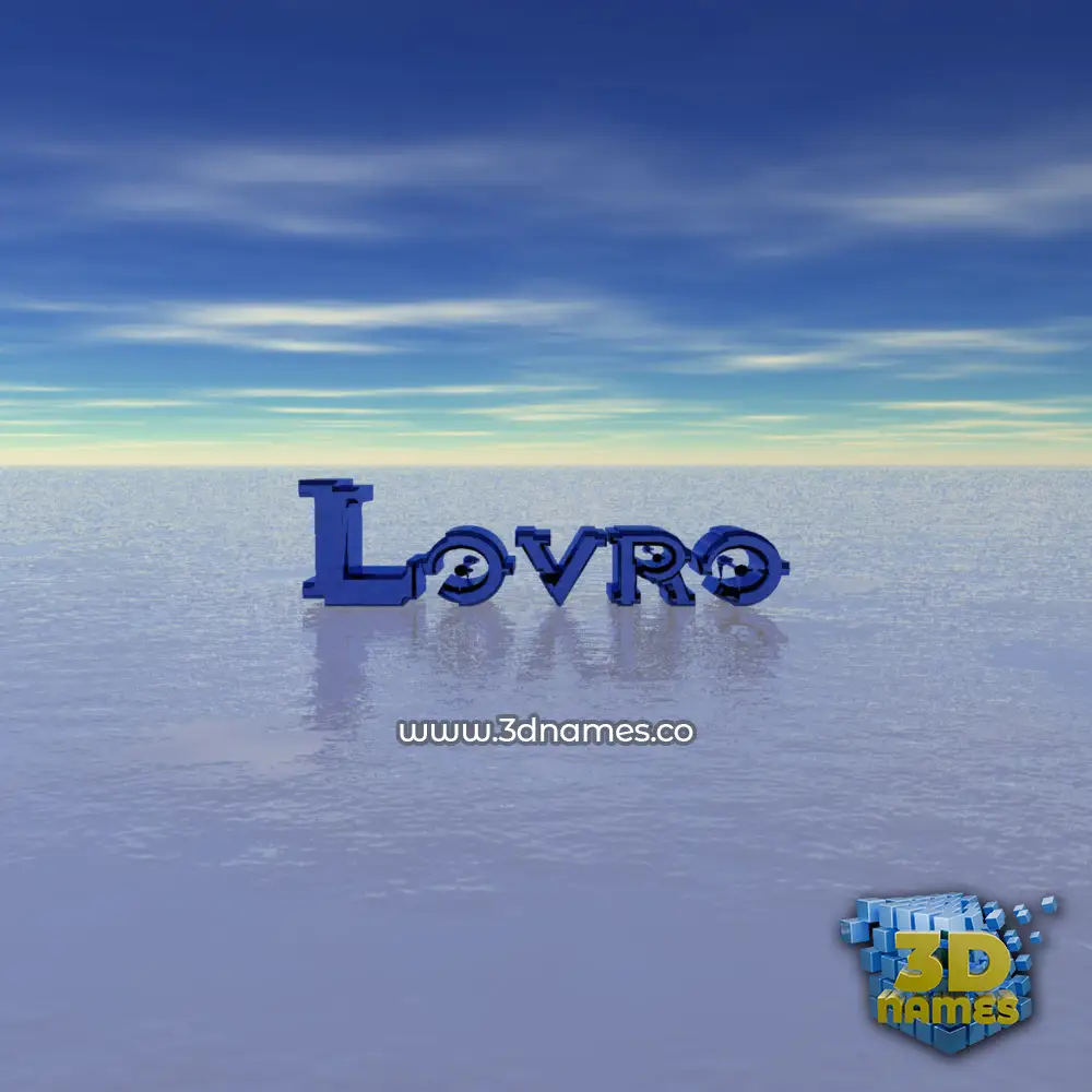 lovro in Horizon style - 3D name wallpaper