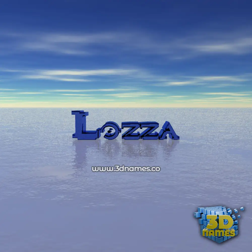 lozza in Horizon style - 3D name wallpaper