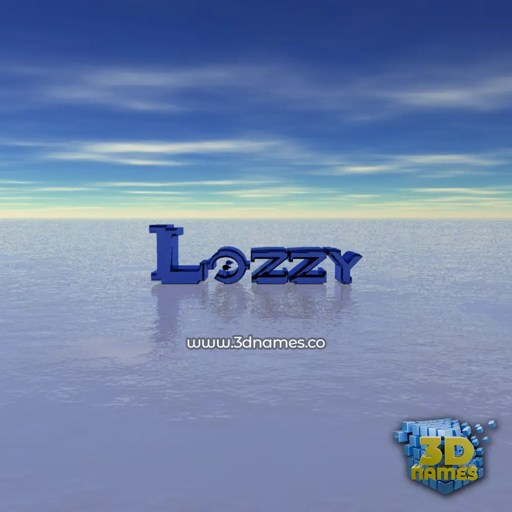 lozzy in Horizon style - 3D name wallpaper