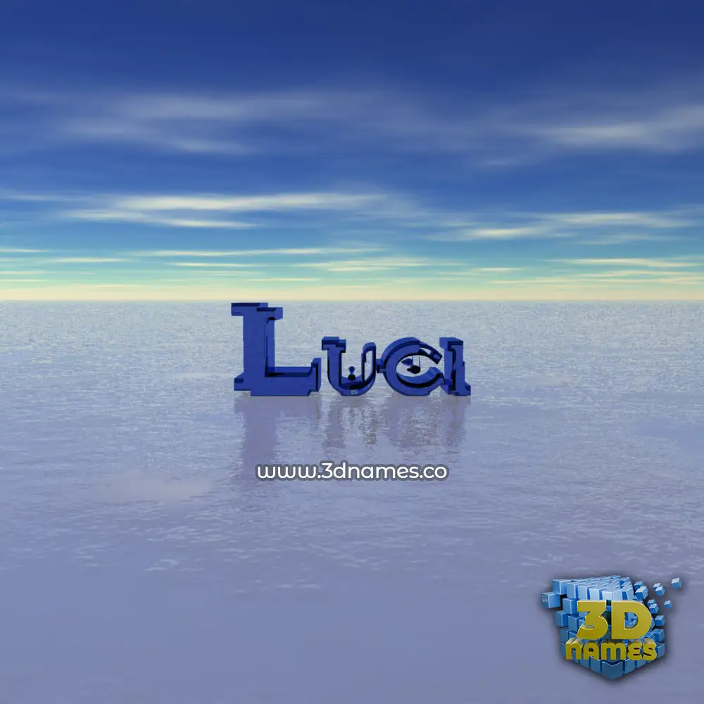 luci in Horizon style - 3D name wallpaper