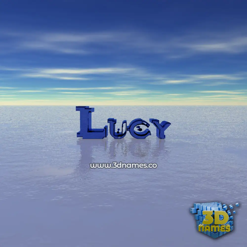 lucy in Horizon style - 3D name wallpaper