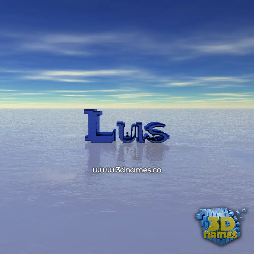 luis in Horizon style - 3D name wallpaper