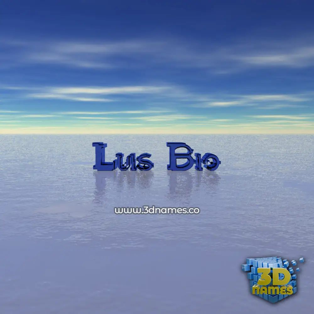 luis bio in Horizon style - 3D name wallpaper