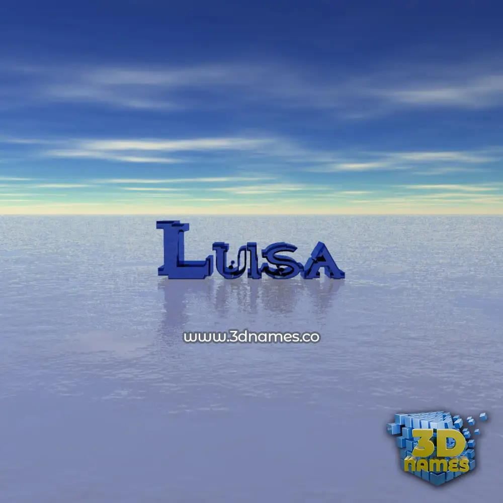 luisa in Horizon style - 3D name wallpaper