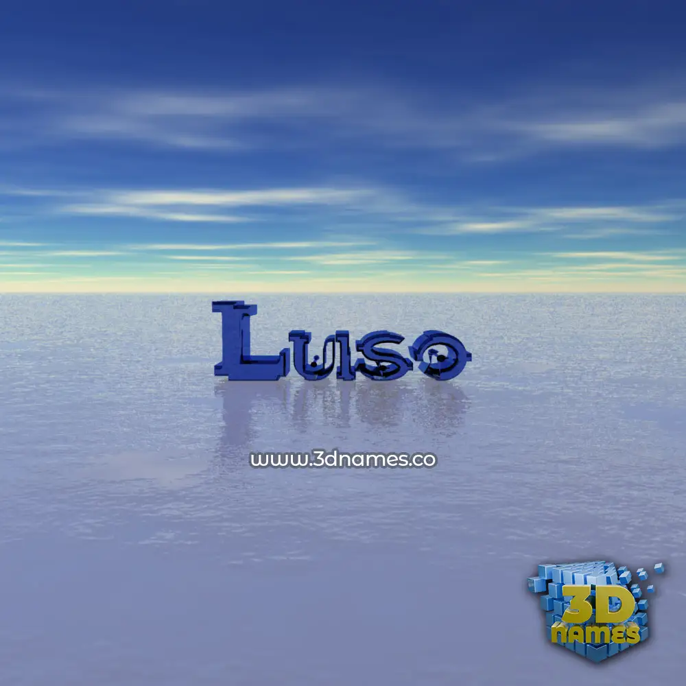 luiso in Horizon style - 3D name wallpaper