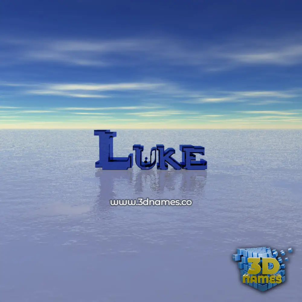 luke in Horizon style - 3D name wallpaper