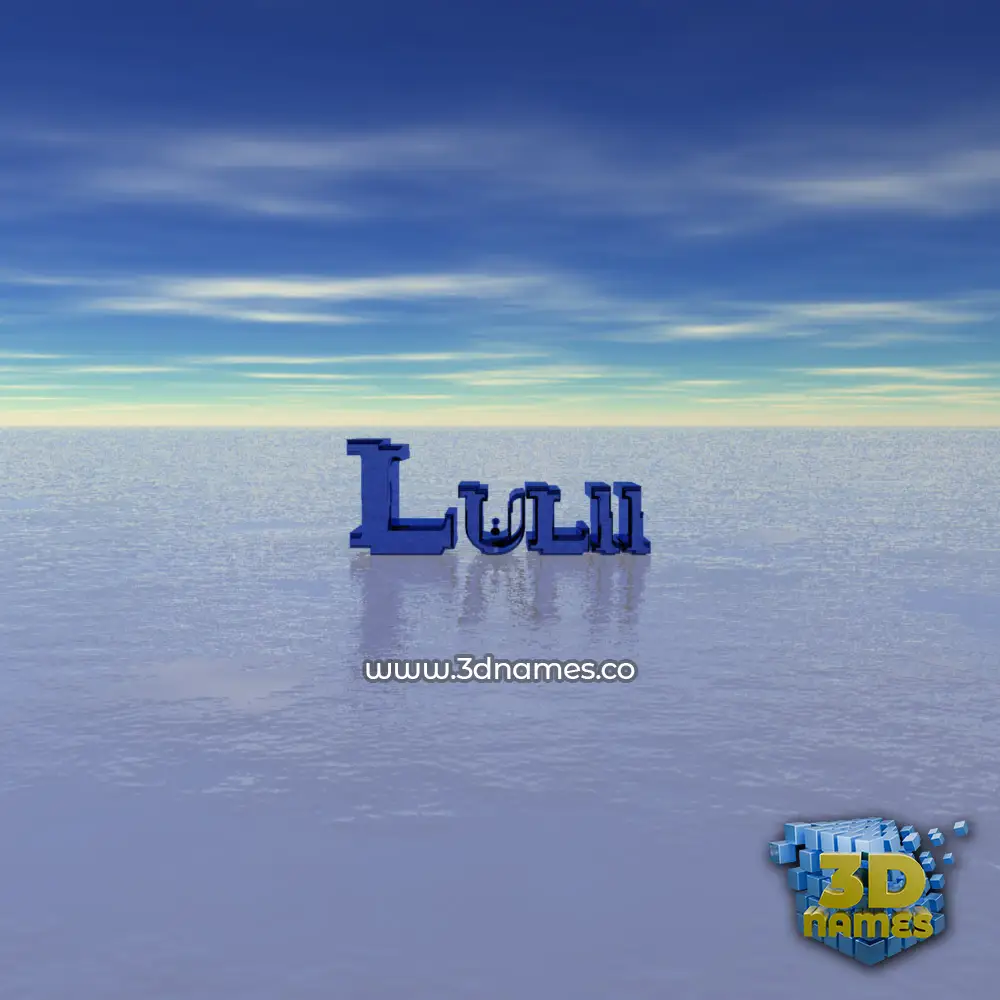 lulii in Horizon style - 3D name wallpaper