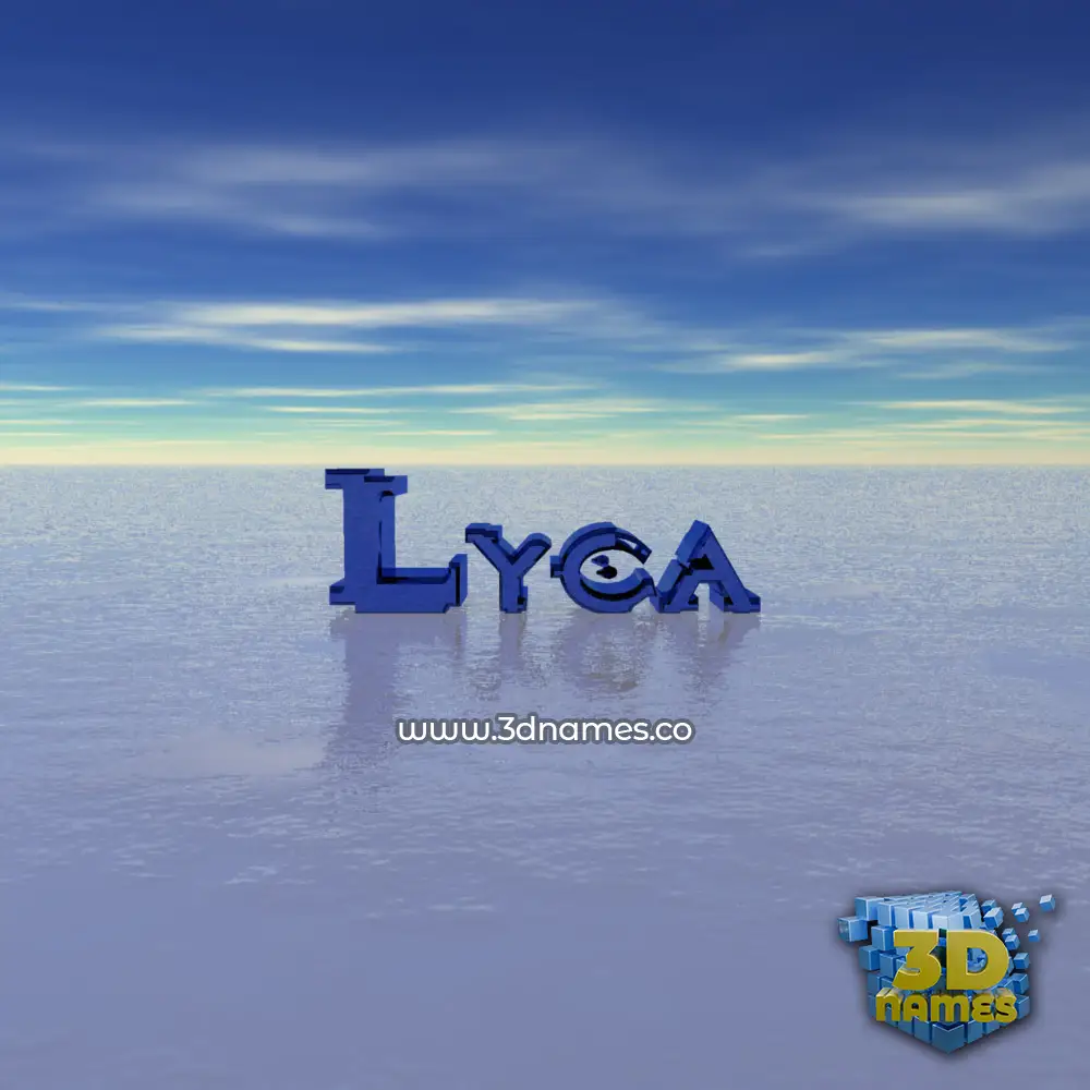 lyca in Horizon style - 3D name wallpaper