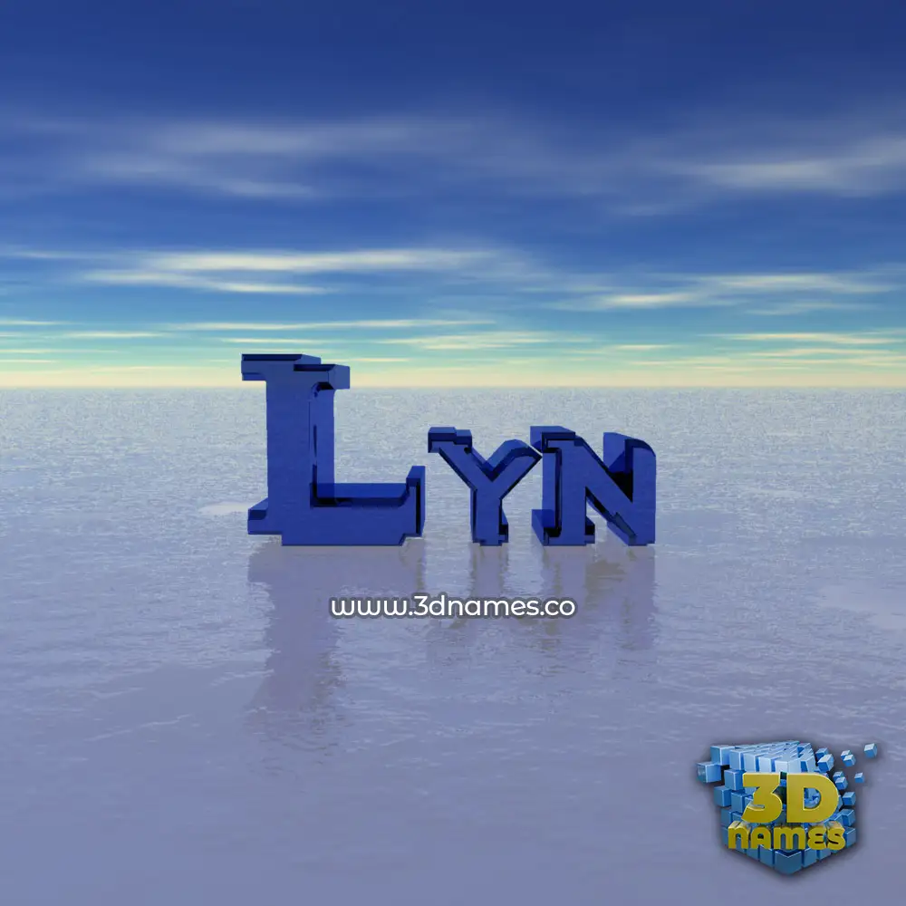 lyn in Horizon style - 3D name wallpaper