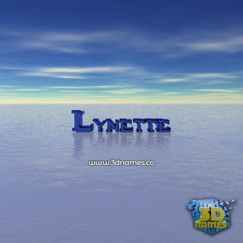 lynette in Horizon style - 3D name wallpaper