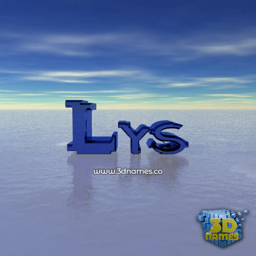 lys in Horizon style - 3D name wallpaper