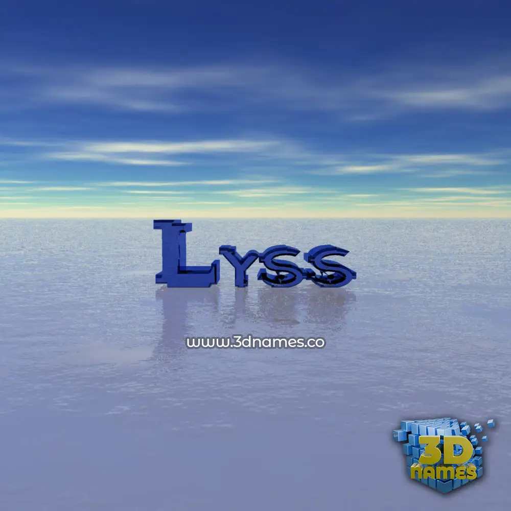 lyss in Horizon style - 3D name wallpaper