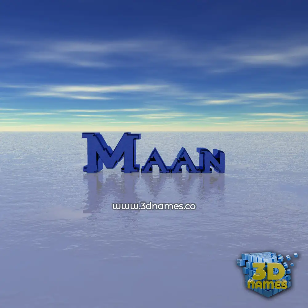 maan in Horizon style - 3D name wallpaper