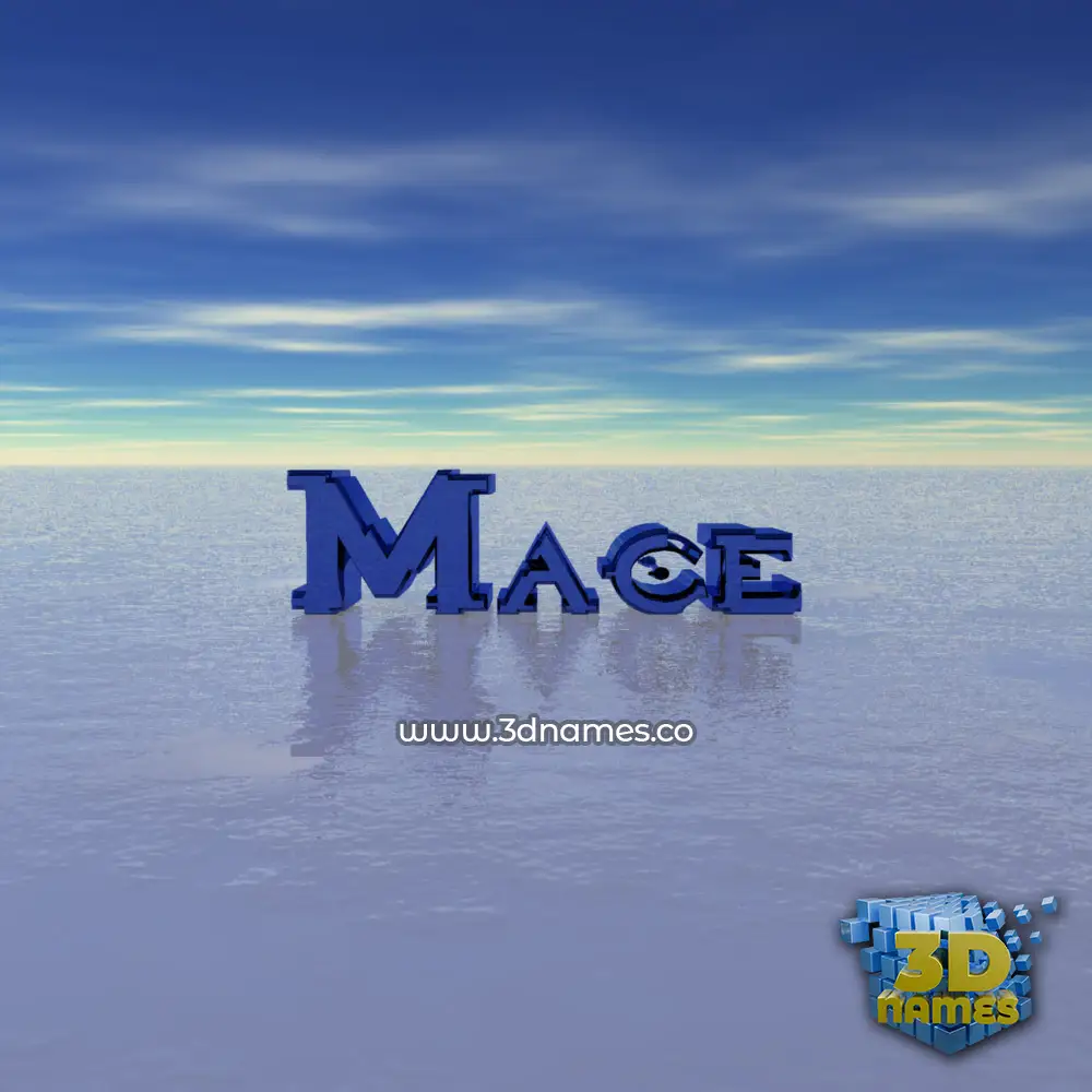 mace in Horizon style - 3D name wallpaper