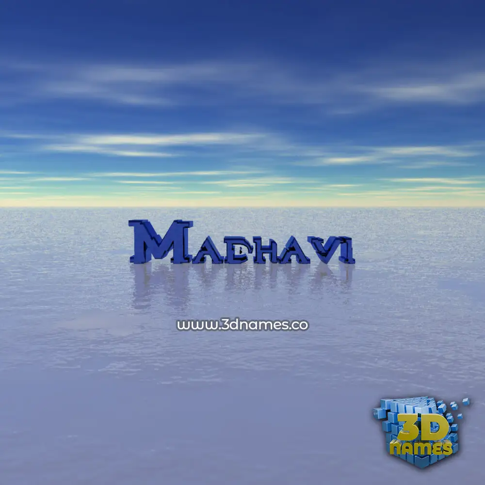 madhavi in Horizon style - 3D name wallpaper