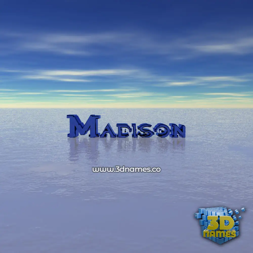 madison in Horizon style - 3D name wallpaper