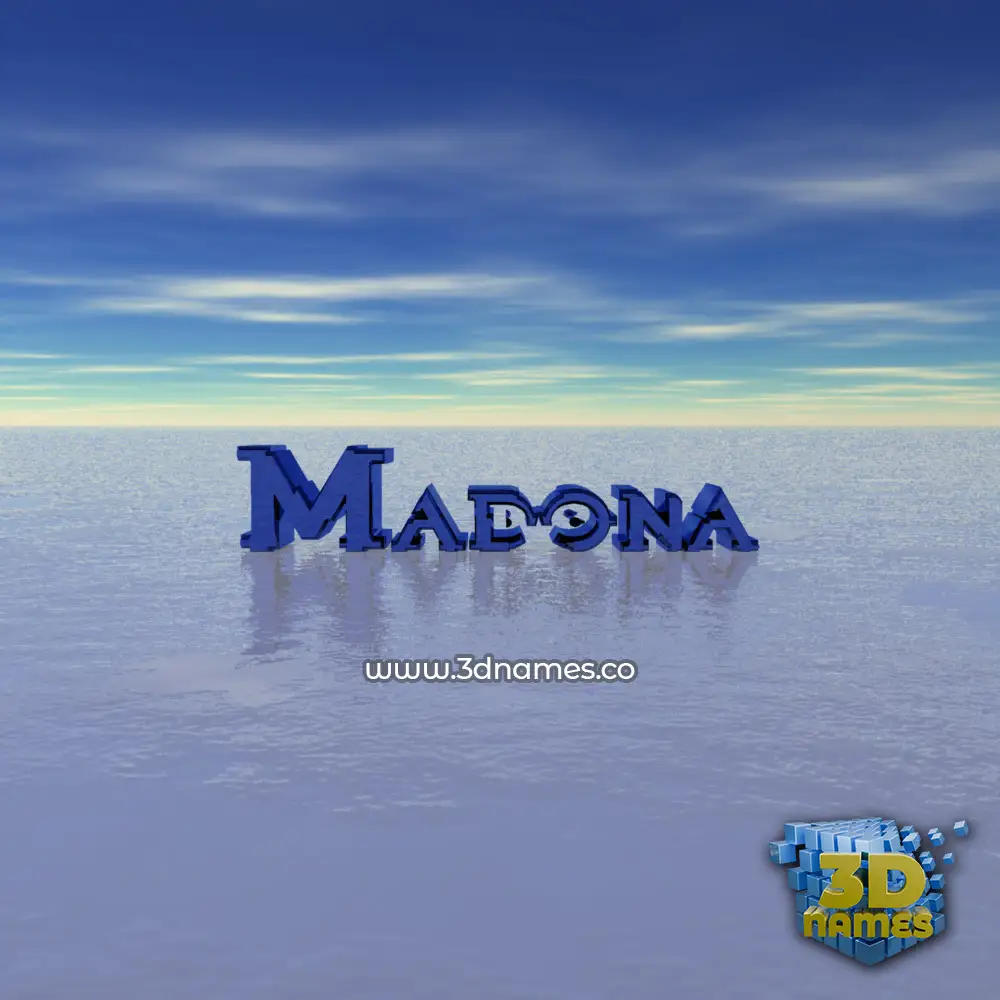 madona in Horizon style - 3D name wallpaper