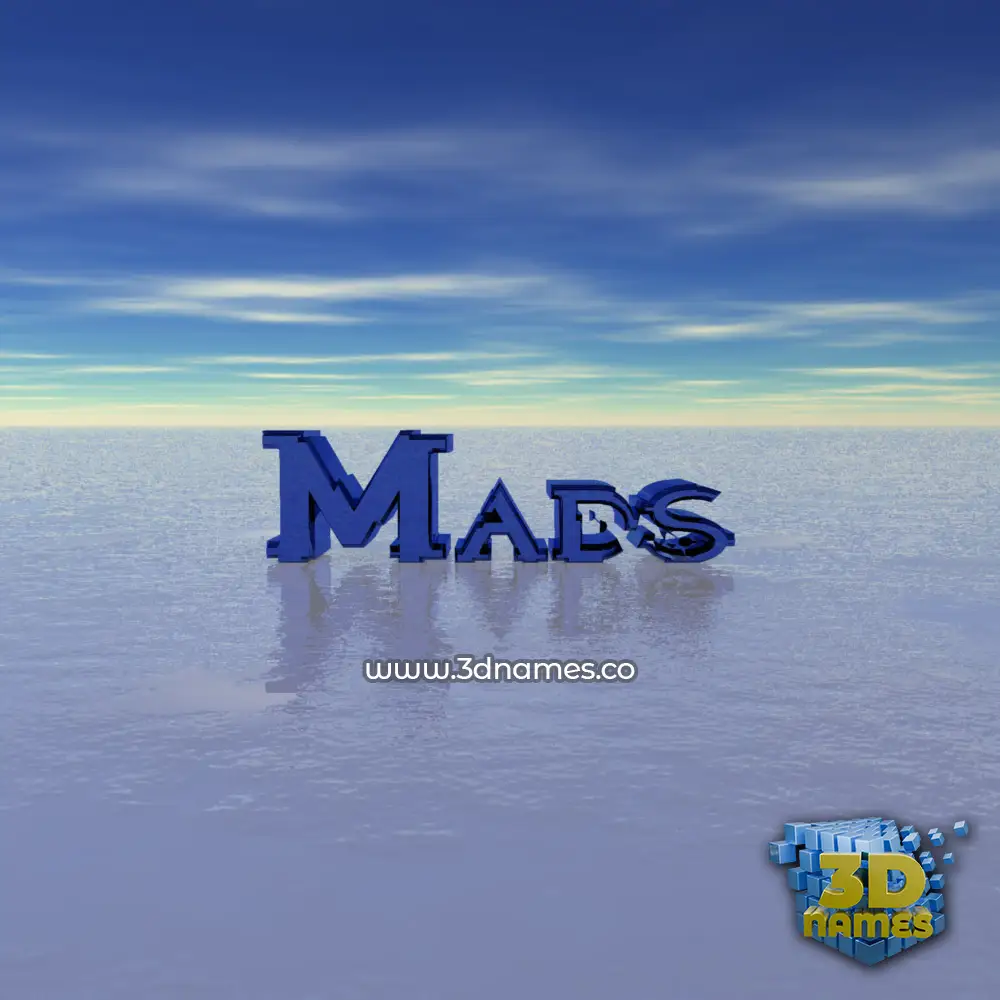 mads in Horizon style - 3D name wallpaper