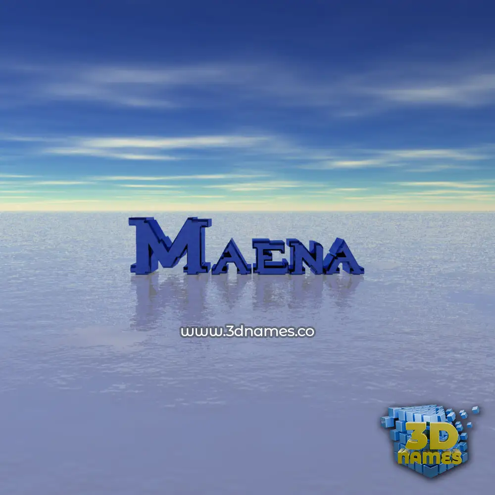 maena in Horizon style - 3D name wallpaper