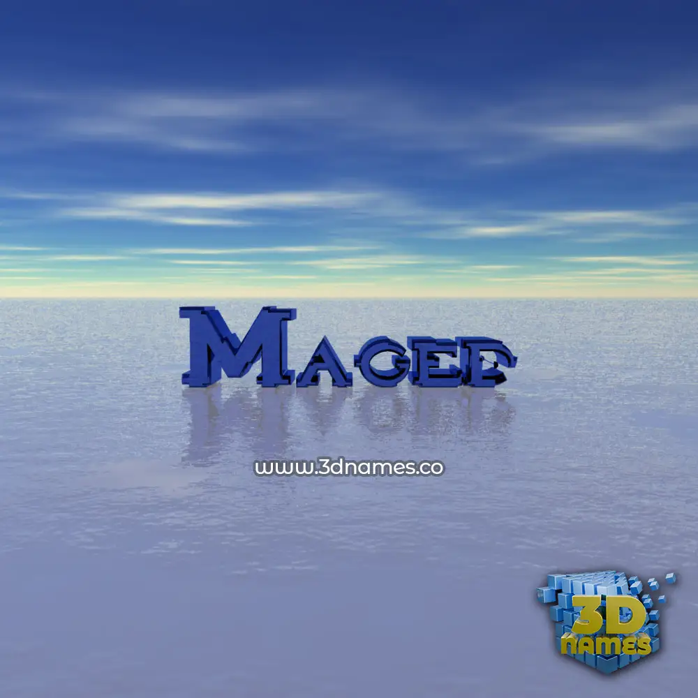 maged in Horizon style - 3D name wallpaper