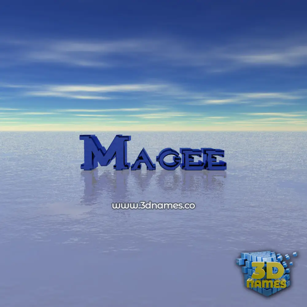 magee in Horizon style - 3D name wallpaper