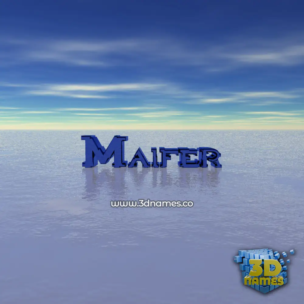 maifer in Horizon style - 3D name wallpaper