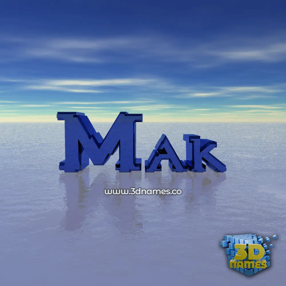 mak in Horizon style - 3D name wallpaper
